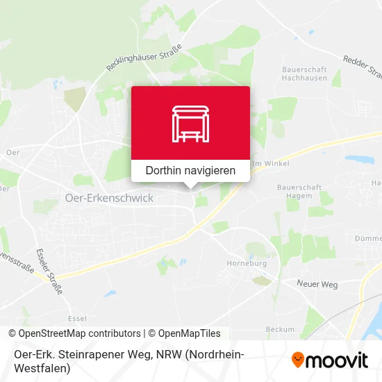 Oer-Erk. Steinrapener Weg Karte