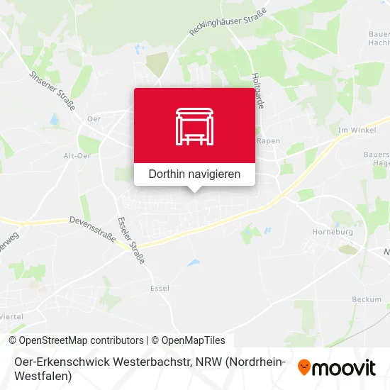 Oer-Erkenschwick Westerbachstr Karte
