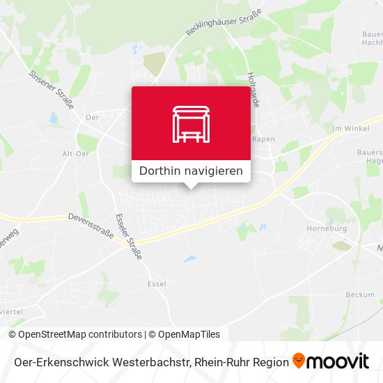 Oer-Erkenschwick Westerbachstr Karte