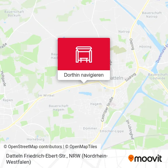 Datteln Friedrich-Ebert-Str. Karte
