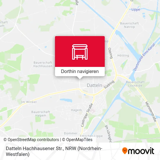 Datteln Hachhausener Str. Karte