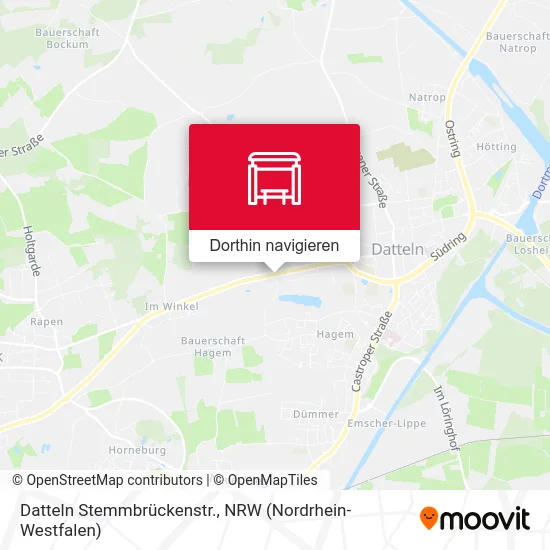 Datteln Stemmbrückenstr. Karte