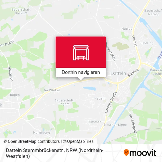 Datteln Stemmbrückenstr. Karte