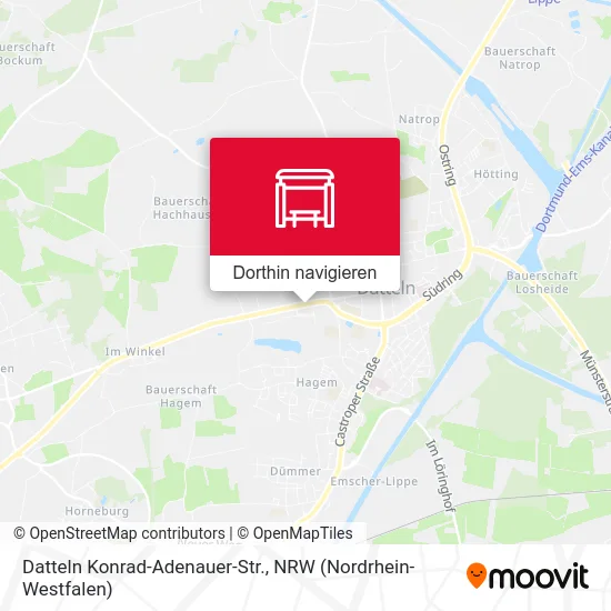Datteln Konrad-Adenauer-Str. Karte