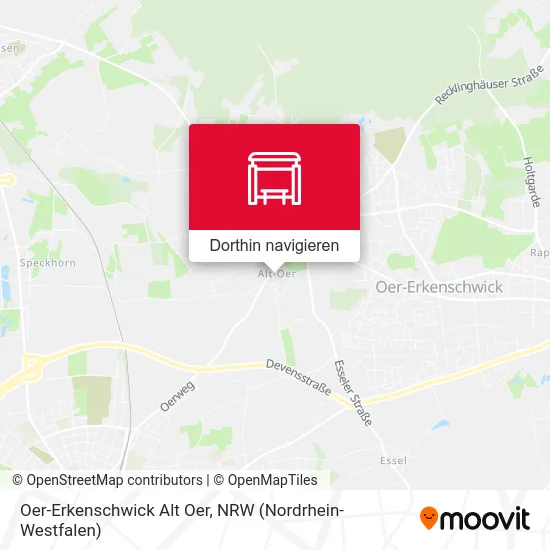 Oer-Erkenschwick Alt Oer Karte