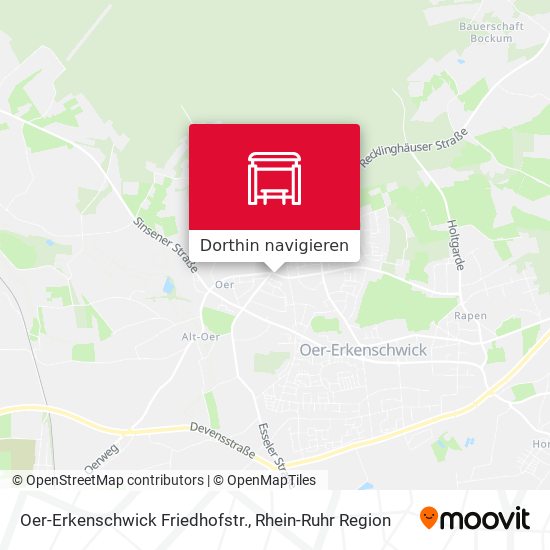 Oer-Erkenschwick Friedhofstr. Karte