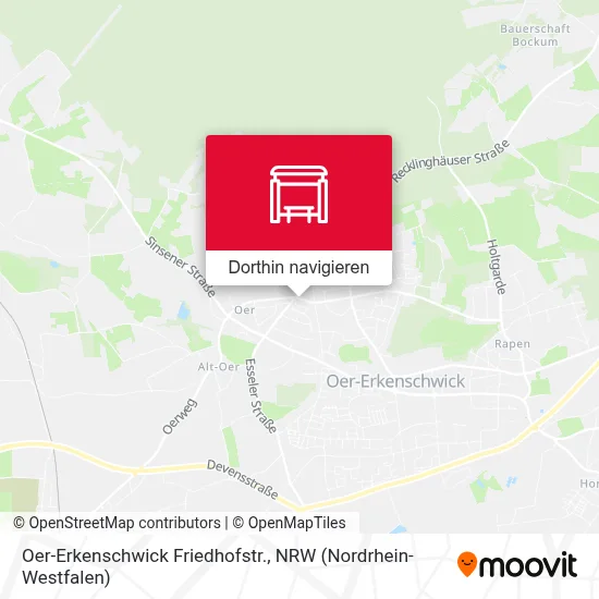 Oer-Erkenschwick Friedhofstr. Karte
