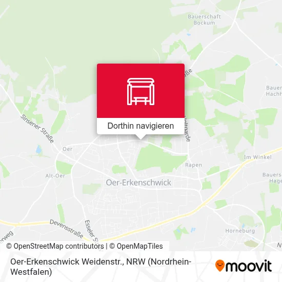 Oer-Erkenschwick Weidenstr. Karte