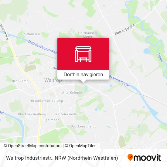 Waltrop Industriestr. Karte