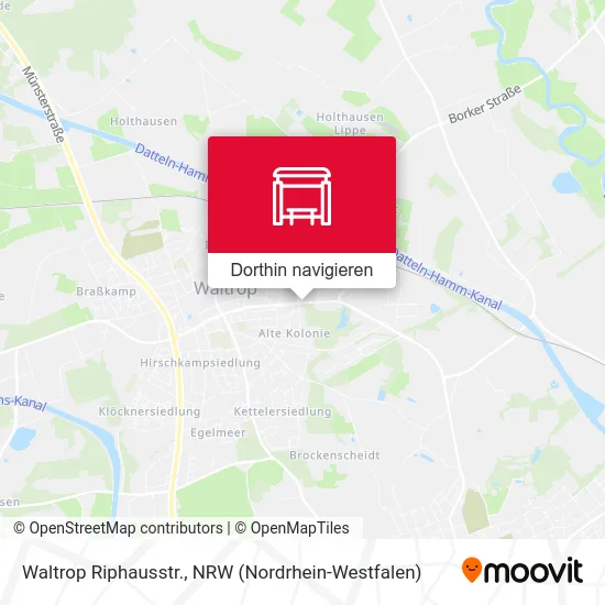 Waltrop Riphausstr. Karte