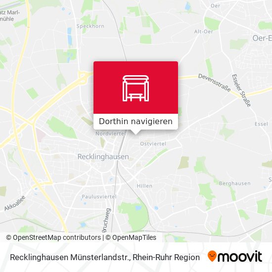 Recklinghausen Münsterlandstr. Karte