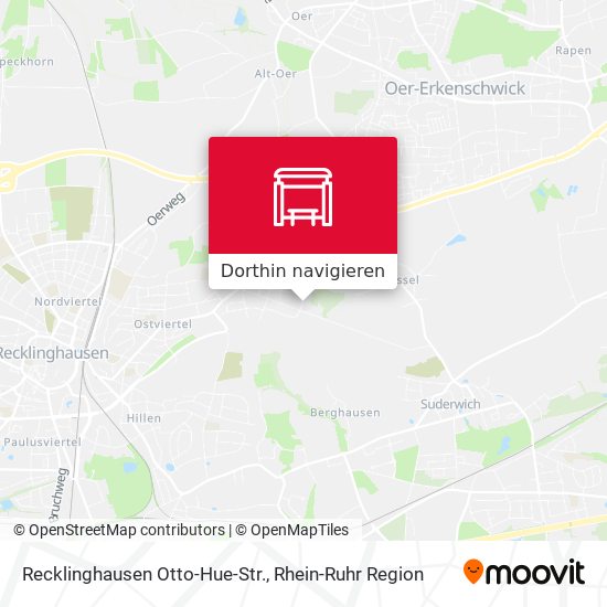 Recklinghausen Otto-Hue-Str. Karte