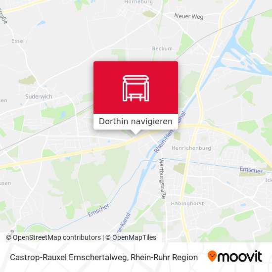 Castrop-Rauxel Emschertalweg Karte