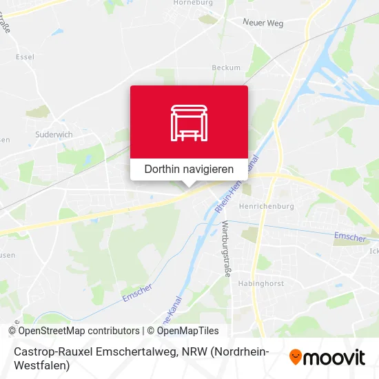 Castrop-Rauxel Emschertalweg Karte