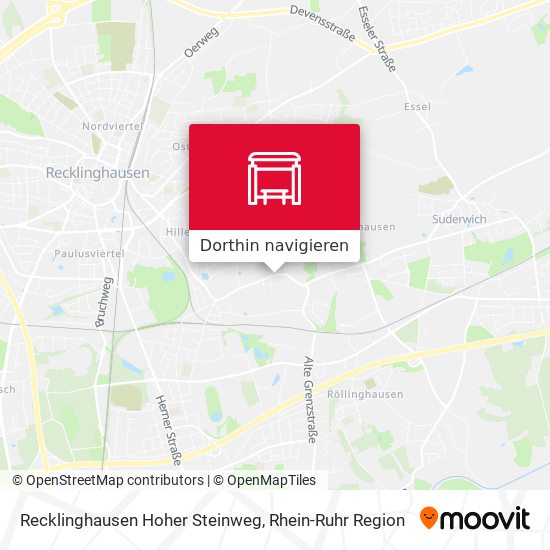 Recklinghausen Hoher Steinweg Karte