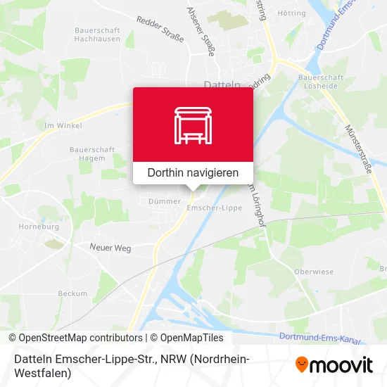 Datteln Emscher-Lippe-Str. Karte