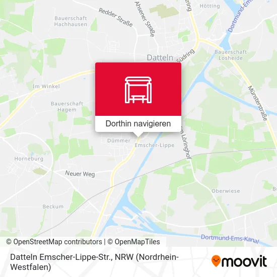 Datteln Emscher-Lippe-Str. Karte