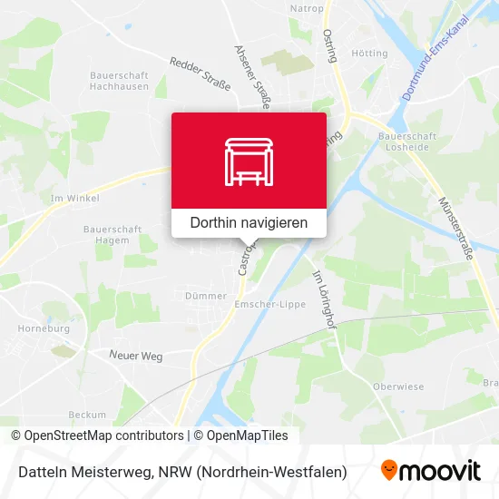 Datteln Meisterweg Karte