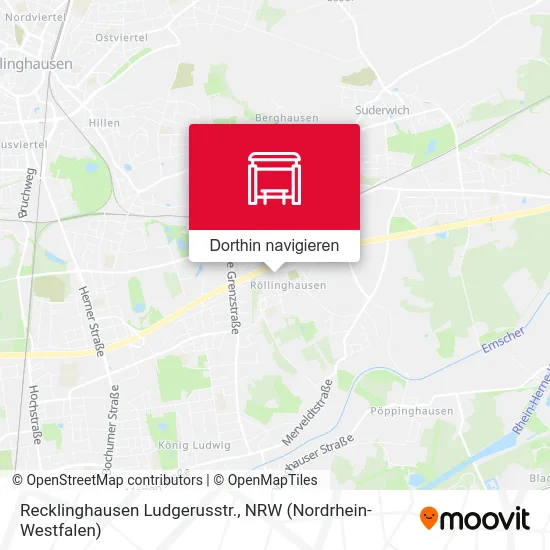 Recklinghausen Ludgerusstr. Karte