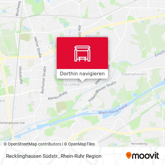 Recklinghausen Südstr. Karte