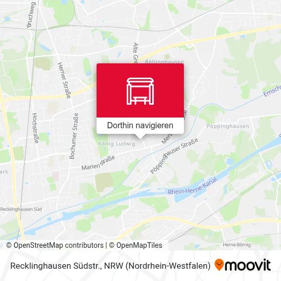 Recklinghausen Südstr. Karte