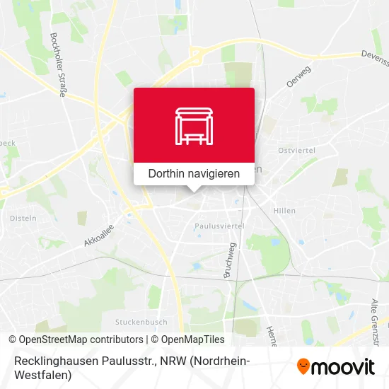 Recklinghausen Paulusstr. Karte