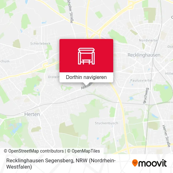 Recklinghausen Segensberg Karte