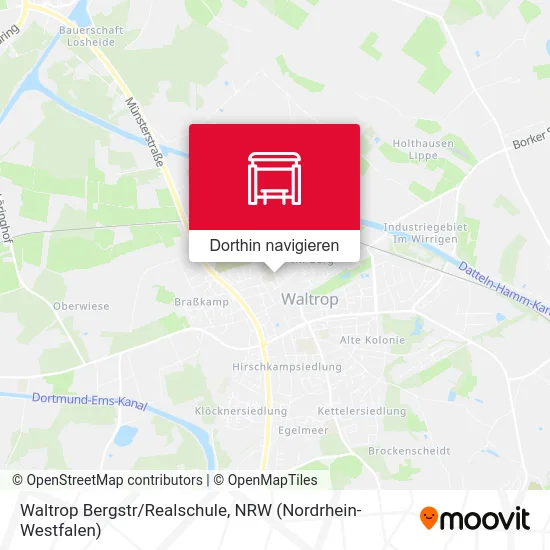 Waltrop Bergstr/Realschule Karte