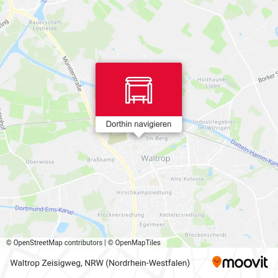 Waltrop Zeisigweg Karte