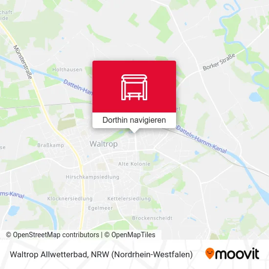 Waltrop Allwetterbad Karte