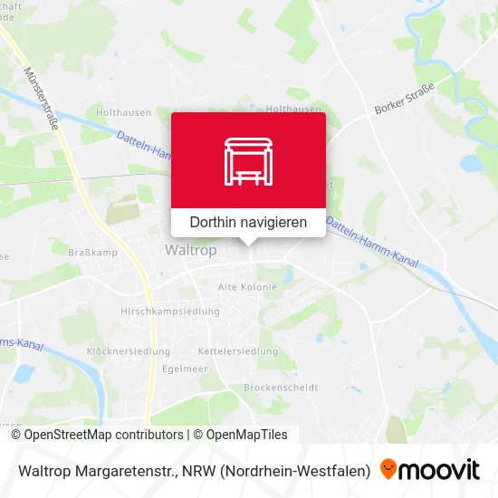 Waltrop Margaretenstr. Karte