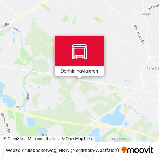 Weeze Kruisbeckerweg Karte