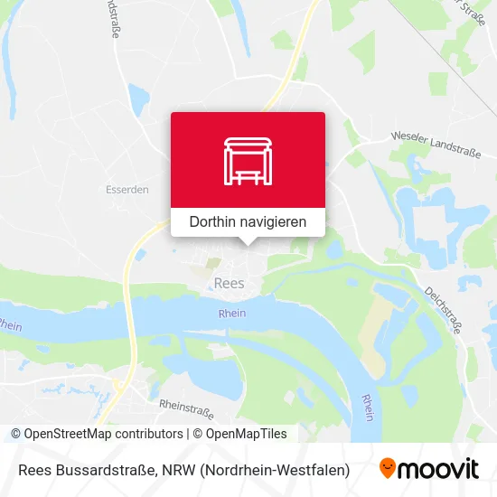 Rees Bussardstraße Karte