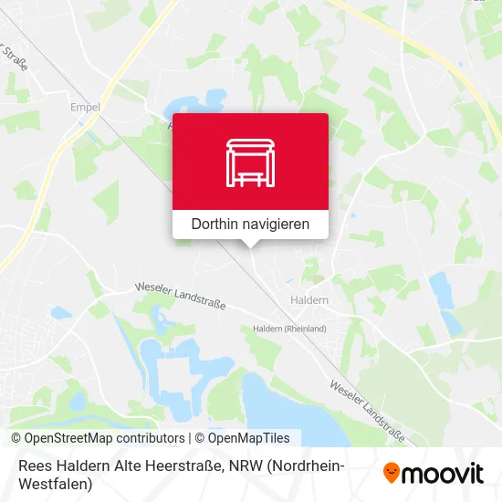 Rees Haldern Alte Heerstraße Karte