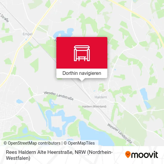 Rees Haldern Alte Heerstraße Karte