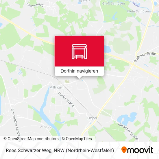 Rees Schwarzer Weg Karte