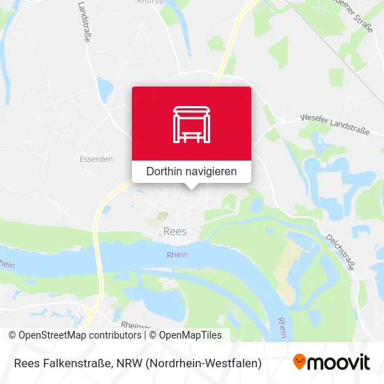 Rees Falkenstraße Karte