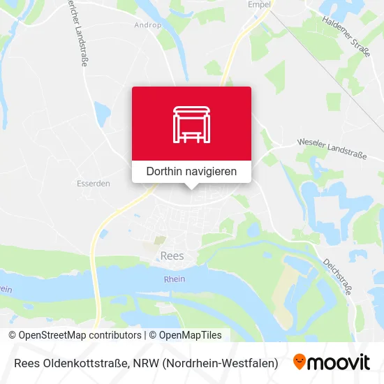 Rees Oldenkottstraße Karte