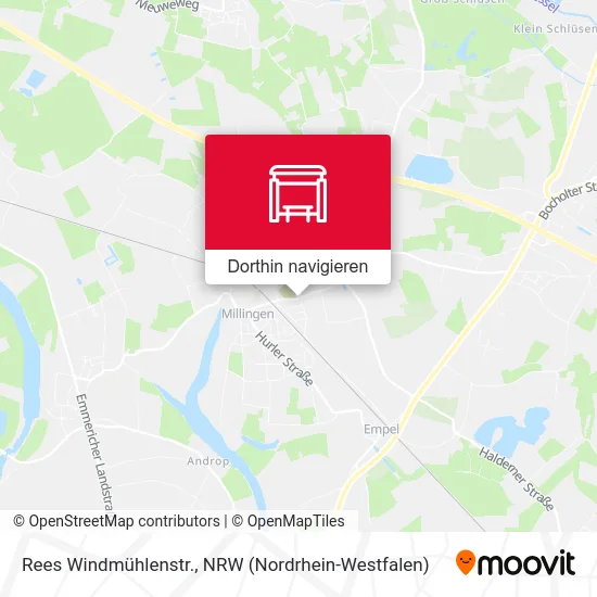 Rees Windmühlenstr. Karte