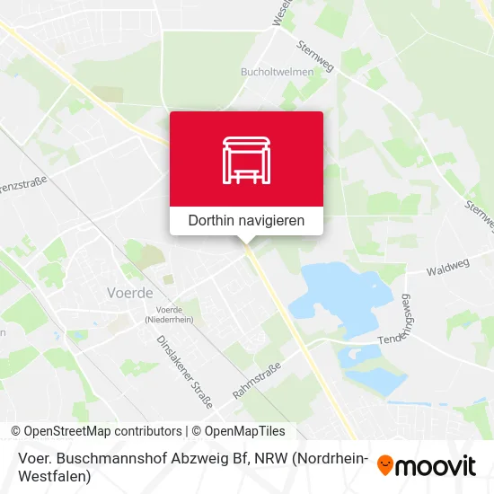 Voer. Buschmannshof Abzweig Bf Karte