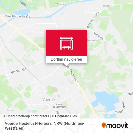 Voerde Heidelust-Herbers Karte