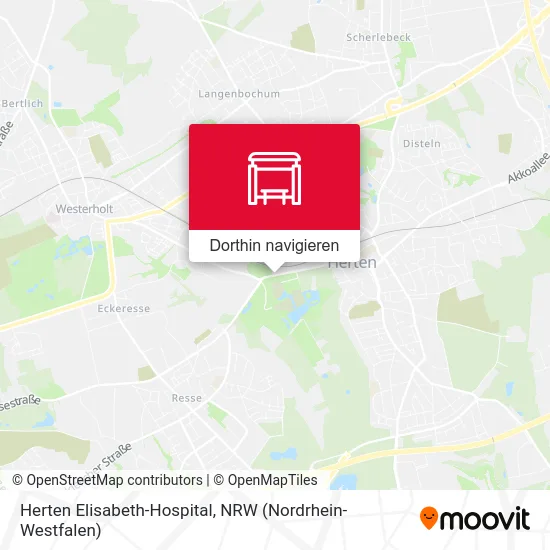 Herten Elisabeth-Hospital Karte
