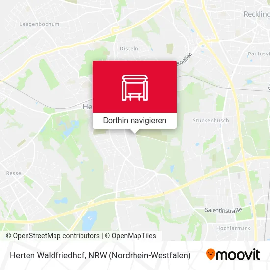 Herten Waldfriedhof Karte