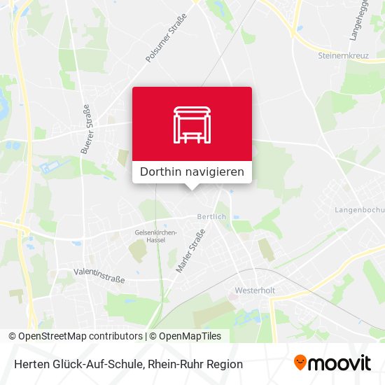 Herten Glück-Auf-Schule Karte