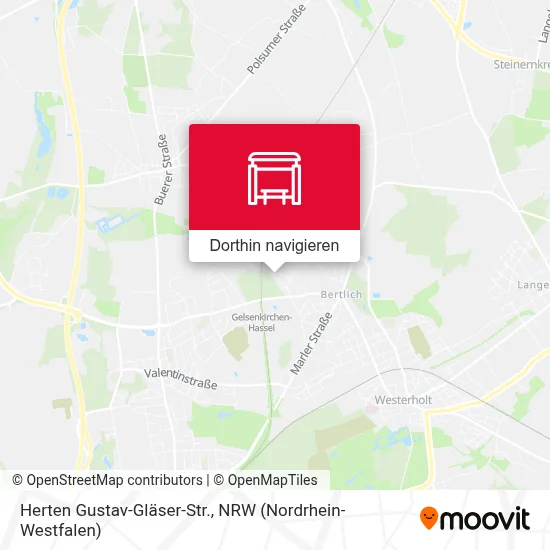 Herten Gustav-Gläser-Str. Karte