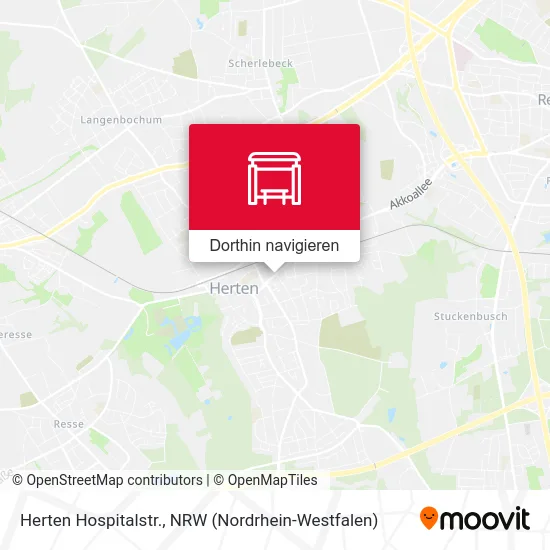 Herten Hospitalstr. Karte