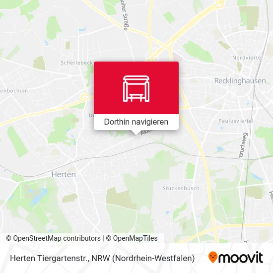 Herten Tiergartenstr. Karte