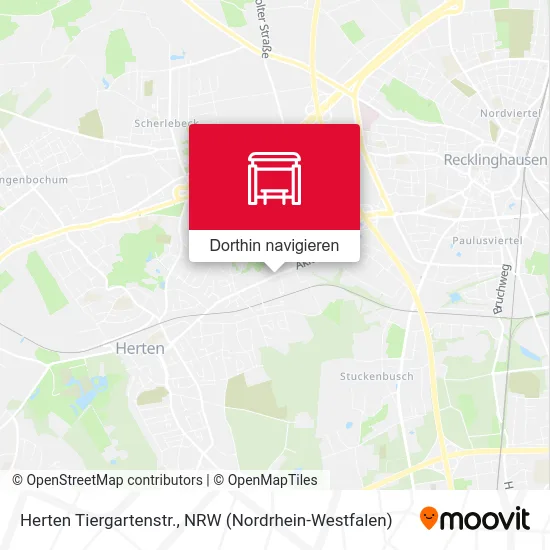 Herten Tiergartenstr. Karte