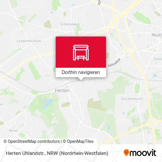 Herten Uhlandstr. Karte