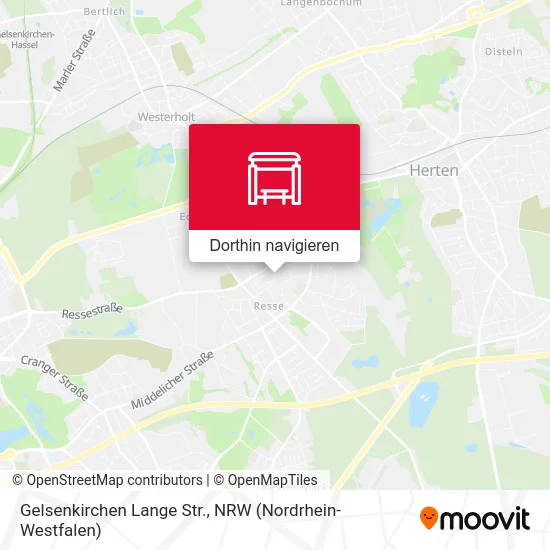 Gelsenkirchen Lange Str. Karte